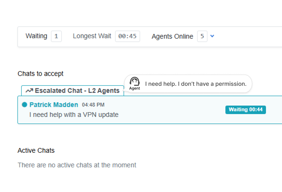 Instant Escalation - Helpdesk solutions feature