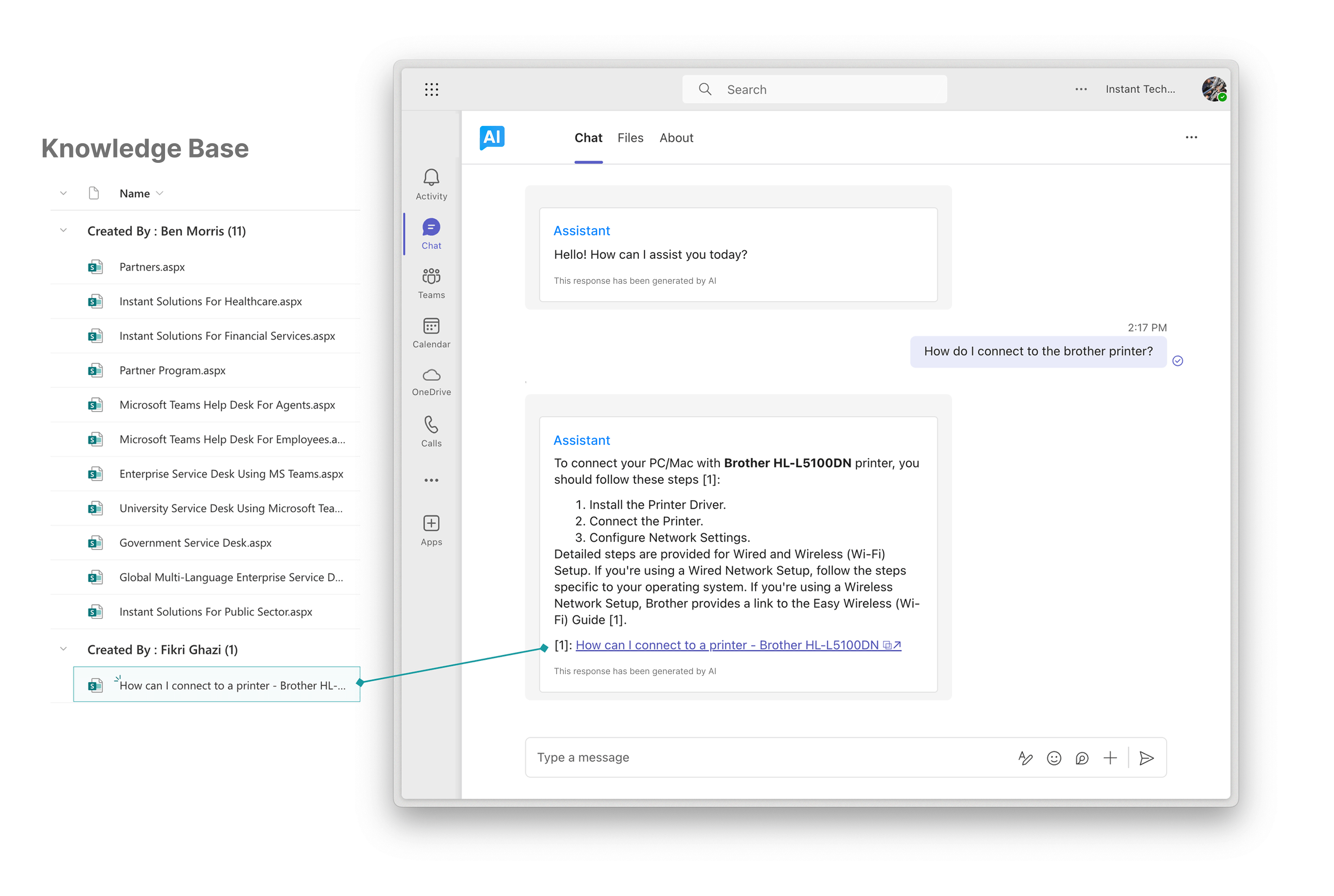 AI Knowledge Base for Education
