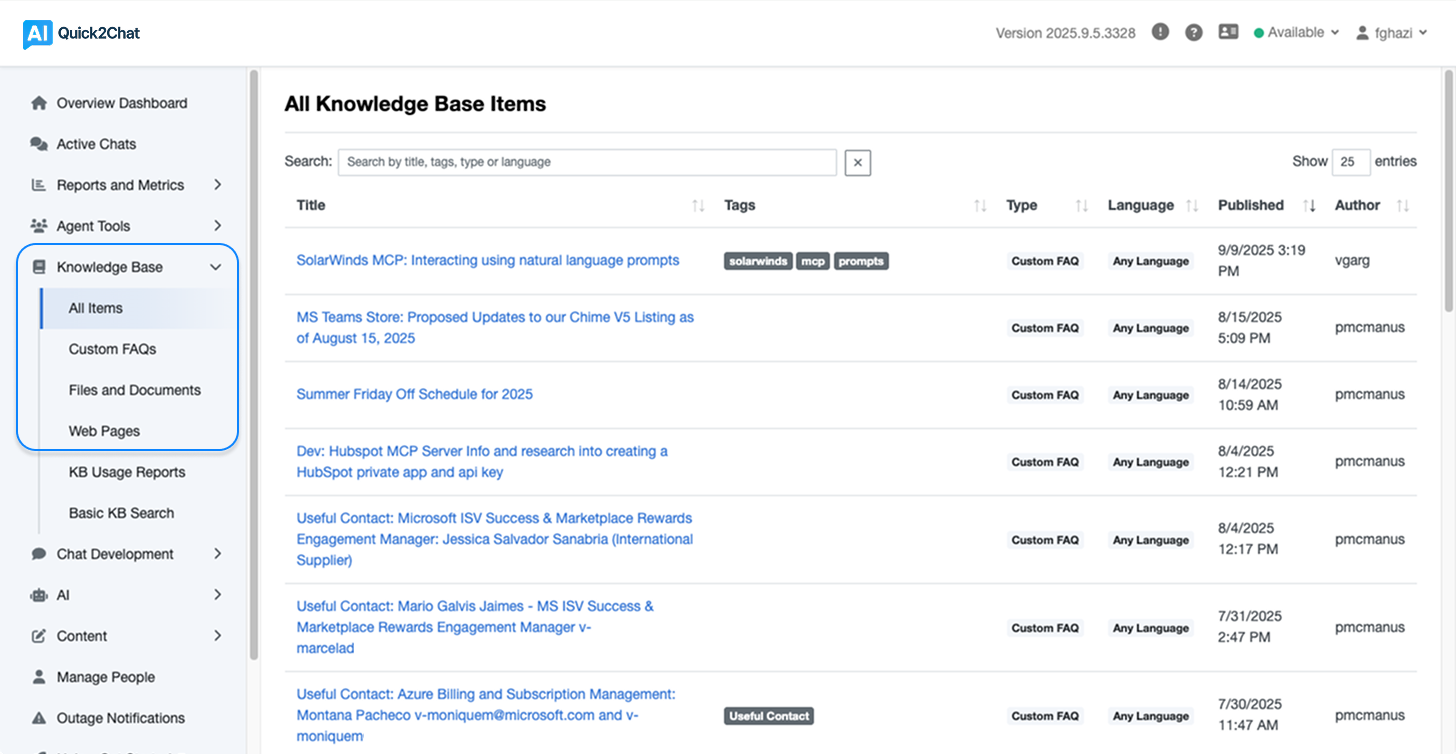 Universal Content Ingestion - Helpdesk solutions feature